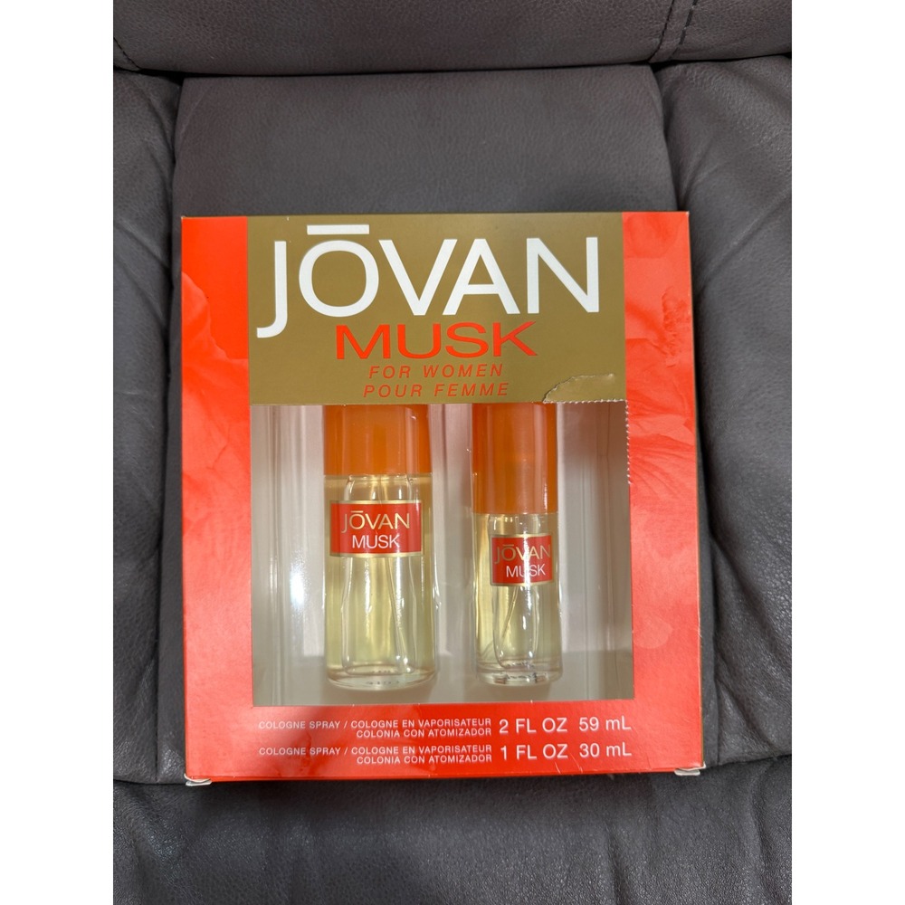 Jovan Musk For Women 2 Piece Cologne Spray Gift Set 2.0oz & 1.0oz New In Box